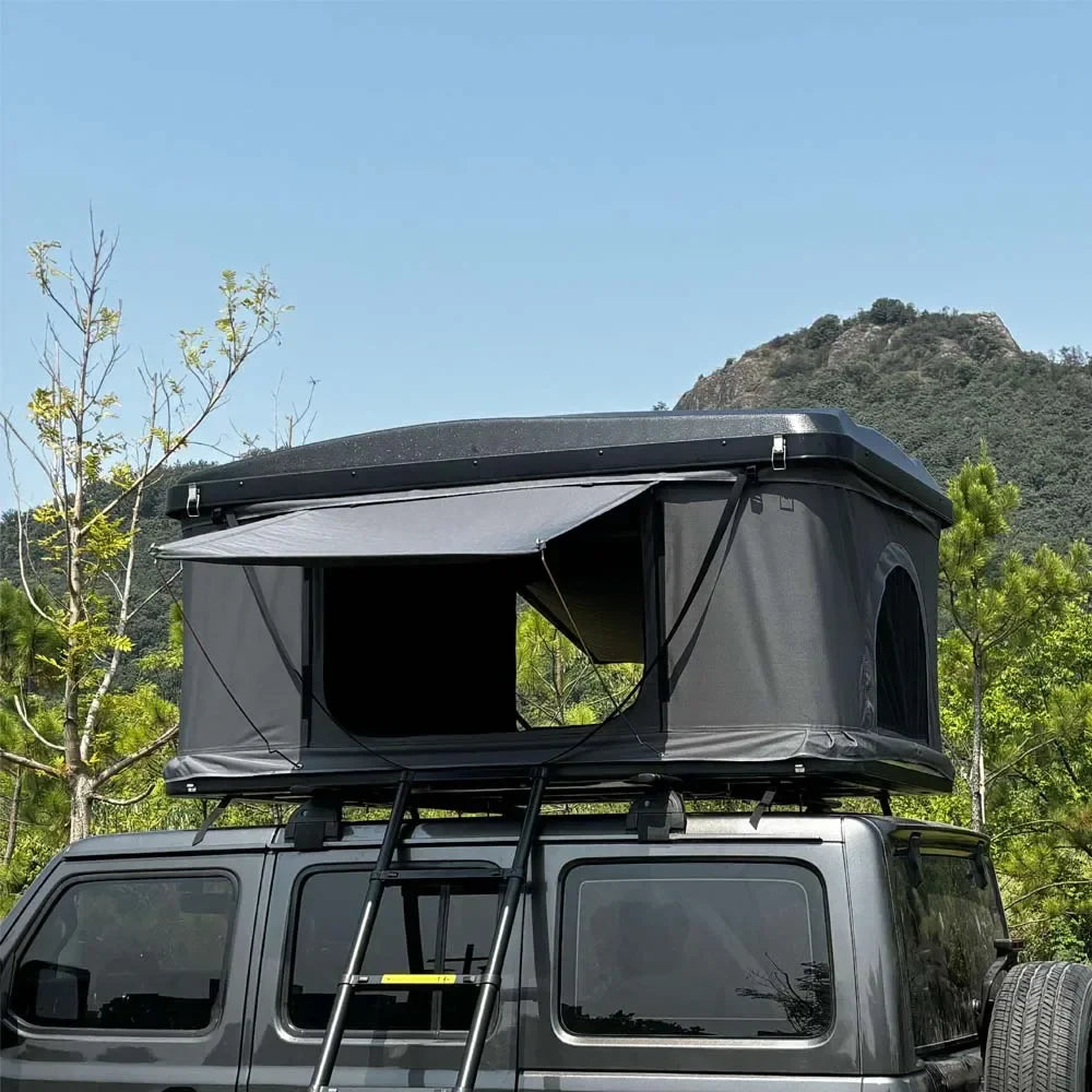 Tente de Toit Rigide Capacité 2-3 Personnes, Tente de Camping Imperméable pour Véhicules